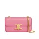 Replica Celine Borsa A Tracolla Con Catena Triomphe Pelle Di Vitello Lucida Rosa