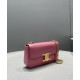 Replica Celine Borsa A Tracolla Con Catena Triomphe Pelle Di Vitello Lucida Rosa
