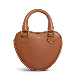 Celine Cuore Medio Pelle Di Vitello Liscia Caffè