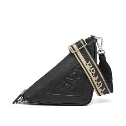 Borsa Triangolo Prada Saffiano Nera