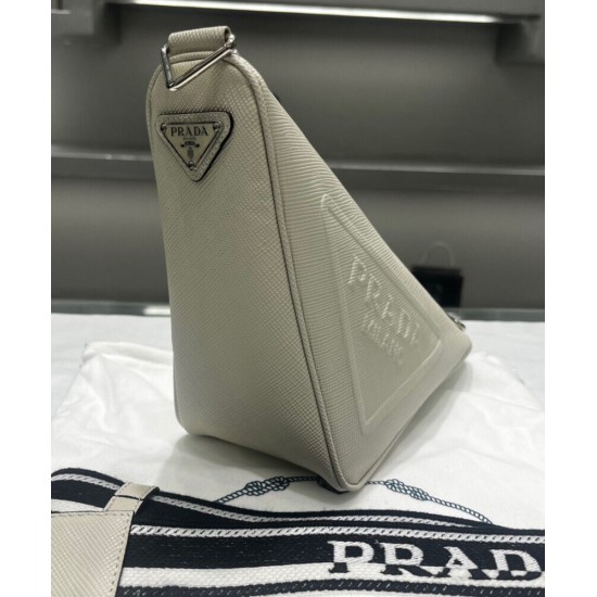 Replica Borsa Triangolo Prada Saffiano Crema Replica Borsa Triangolo Prada Saffiano Crema