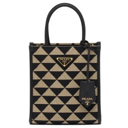 Borsa Prada Symbole tessuto jacquard nera