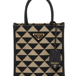 Borsa Prada Symbole tessuto jacquard nera