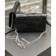 Replica Portafoglio YSL Saint Laurent Uptown Con Catena Pelle Lucida Con Stampa Coccodrillo Nero Replica Portafoglio YSL Saint Laurent Uptown Con Catena Pelle Lucida Con Stampa Coccodrillo Nero
