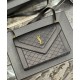 Replica YSL Saint Laurent Gaby Satchel Pelle Di Agnello Trapuntata Nera Replica YSL Saint Laurent Gaby Satchel Pelle Di Agnello Trapuntata Nera