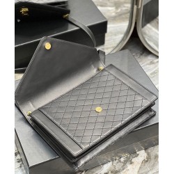 YSL Saint Laurent Gaby Satchel Pelle Di Agnello Trapuntata Nera YSL Saint Laurent Gaby Satchel Pelle Di Agnello Trapuntata Nera