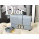 Replica Christian Dior 30 Montaigne Borsa Latte Box Pelle di vitello Azzurro Replica Christian Dior 30 Montaigne Borsa Latte Box Pelle di vitello Azzurro