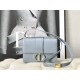 Replica Christian Dior 30 Montaigne Borsa Latte Box Pelle di vitello Azzurro Replica Christian Dior 30 Montaigne Borsa Latte Box Pelle di vitello Azzurro