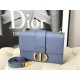 Replica Christian Dior 30 Montaigne Borsa Latte Box Pelle di vitello Blu Replica Christian Dior 30 Montaigne Borsa Latte Box Pelle di vitello Blu