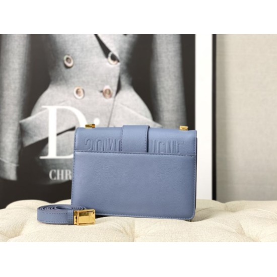 Replica Christian Dior 30 Montaigne Borsa Latte Box Pelle di vitello Blu Replica Christian Dior 30 Montaigne Borsa Latte Box Pelle di vitello Blu