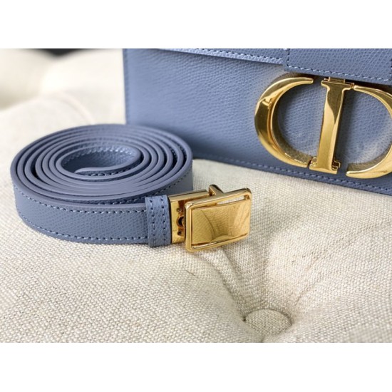 Replica Christian Dior 30 Montaigne Borsa Latte Box Pelle di vitello Blu Replica Christian Dior 30 Montaigne Borsa Latte Box Pelle di vitello Blu