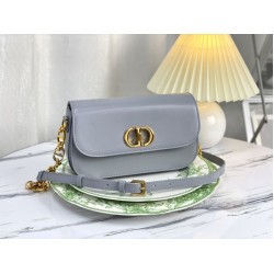 Borsa Christian Dior 30 Montaigne Avenue in pelle di vitello grigia Borsa Christian Dior 30 Montaigne Avenue in pelle di vitello grigia