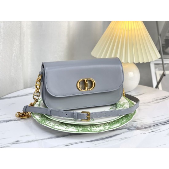 Replica Borsa Christian Dior 30 Montaigne Avenue in pelle di vitello grigia Replica Borsa Christian Dior 30 Montaigne Avenue in pelle di vitello grigia
