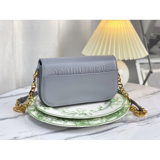 Replica Borsa Christian Dior 30 Montaigne Avenue in pelle di vitello grigia Replica Borsa Christian Dior 30 Montaigne Avenue in pelle di vitello grigia