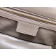 Replica Christian Dior Borsa Dior Caro media in pelle di vitello Cannage grigia Replica Christian Dior Borsa Dior Caro media in pelle di vitello Cannage grigia