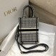 Replica Borsa per telefono Dior Mini Book Tote Micro ricamo pied de poule Replica Borsa per telefono Dior Mini Book Tote Micro ricamo pied de poule