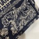 Replica Borsa per telefono Dior Mini Book Tote Toile de Jouy Ricamo inverso Blu