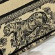 Replica Borsa tote Dior piccola a libro Toile de Jouy ricamata Marrone Replica Borsa tote Dior piccola a libro Toile de Jouy ricamata Marrone