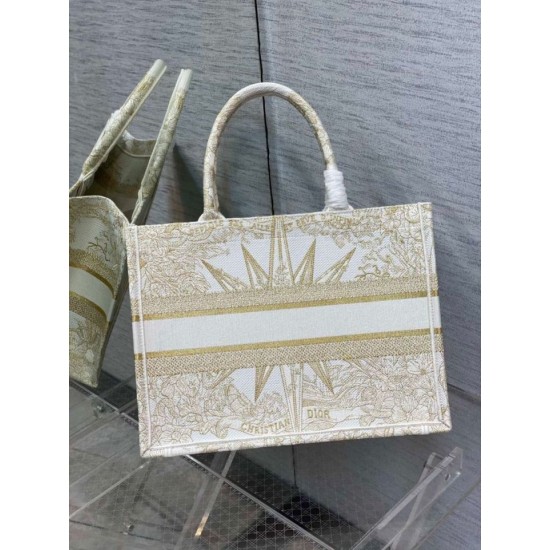 Replica Borsa tote Dior media a libro Rêve d'Infini ricamo Oro Replica Borsa tote Dior media a libro Rêve d'Infini ricamo Oro