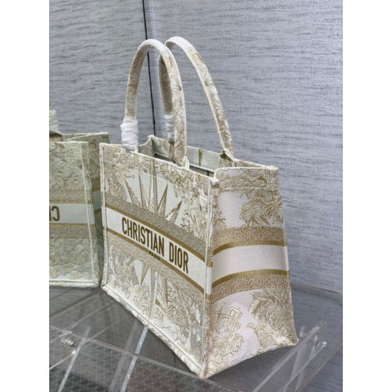 Replica Borsa tote Dior media a libro Rêve d'Infini ricamo Oro Replica Borsa tote Dior media a libro Rêve d'Infini ricamo Oro