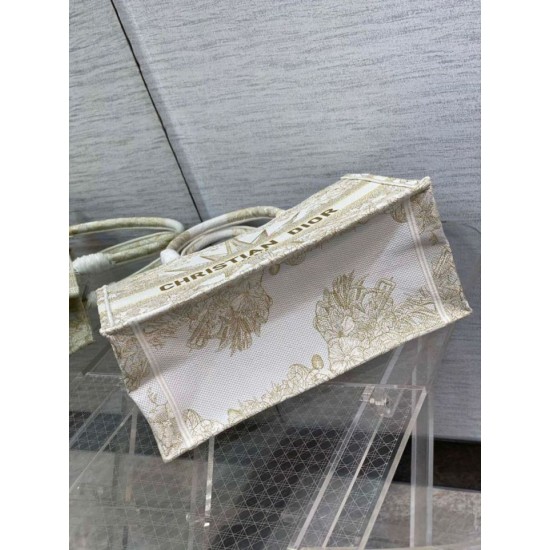 Replica Borsa tote Dior media a libro Rêve d'Infini ricamo Oro Replica Borsa tote Dior media a libro Rêve d'Infini ricamo Oro