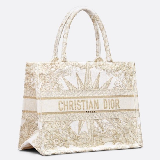 Replica Borsa tote Dior media a libro Rêve d'Infini ricamo Oro Replica Borsa tote Dior media a libro Rêve d'Infini ricamo Oro