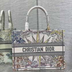 Dior Media Dior Book Tote Multicolor Ricamo Rêve d'Infini Bianco