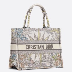 Dior Media Dior Book Tote Multicolor Ricamo Rêve d'Infini Bianco