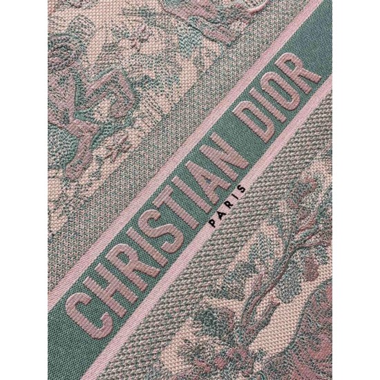 Replica Borsa tote grande per libri Dior Toile de Jouy Sauvage ricamo rosa / grigio Replica Borsa tote grande per libri Dior Toile de Jouy Sauvage ricamo rosa / grigio
