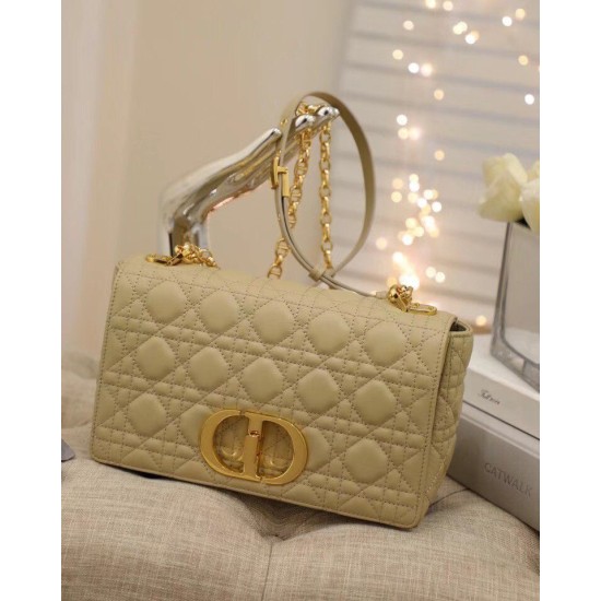 Replica Borsa media Dior Caro Cannage Beige Replica Borsa media Dior Caro Cannage Beige