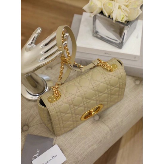 Replica Borsa media Dior Caro Cannage Beige Replica Borsa media Dior Caro Cannage Beige