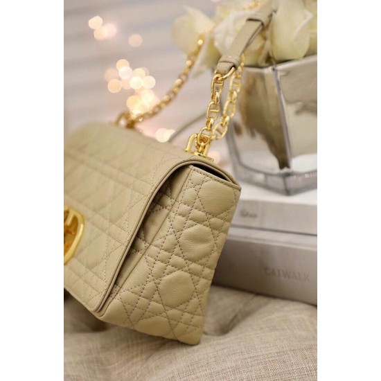 Replica Borsa media Dior Caro Cannage Beige Replica Borsa media Dior Caro Cannage Beige