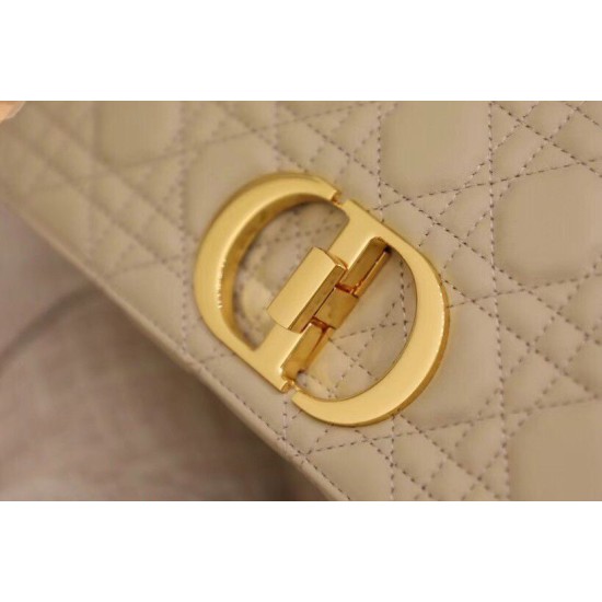 Replica Borsa media Dior Caro Cannage Beige Replica Borsa media Dior Caro Cannage Beige