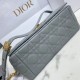 Replica Borsa Dior Caro Media Cannage Grigio Replica Borsa Dior Caro Media Cannage Grigio