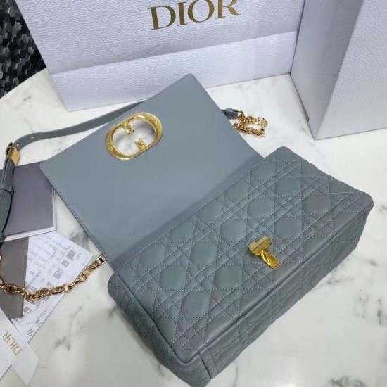 Replica Borsa Dior Caro Media Cannage Grigio Replica Borsa Dior Caro Media Cannage Grigio