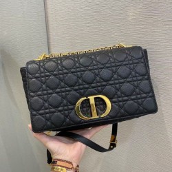 Borsa Caro Dior Grande Cannage Nera