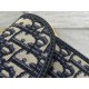Replica Pochette con catena Dior Bobby East-West Jacquard obliquo blu Replica Pochette con catena Dior Bobby East-West Jacquard obliquo blu