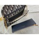Replica Pochette con catena Dior Bobby East-West Jacquard obliquo blu Replica Pochette con catena Dior Bobby East-West Jacquard obliquo blu
