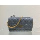 Replica Pouch Dior Caro Cannage Blu Replica Pouch Dior Caro Cannage Blu