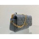Replica Pouch Dior Caro Cannage Blu Replica Pouch Dior Caro Cannage Blu