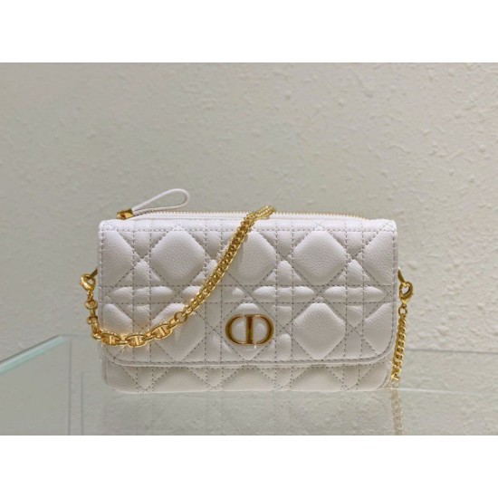 Replica Pochette Dior Caro Cannage Bianca Replica Pochette Dior Caro Cannage Bianca