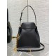 Replica Borsa a secchiello media Dior C'est Saddle in pelle di vitello nera Replica Borsa a secchiello media Dior C'est Saddle in pelle di vitello nera