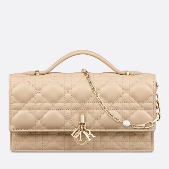Replica Borsa Dior Miss Dior Mini Cannage in pelle di agnello Beige Replica Borsa Dior Miss Dior Mini Cannage in pelle di agnello Beige