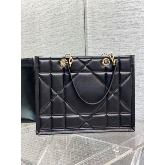 Replica Borsa tote media Dior Essential Archicannage nera Replica Borsa tote media Dior Essential Archicannage nera