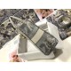 Replica Borsa Dior Large Lady D-Lite Toile de Jouy Reverse Ricamo Grigio