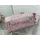 Replica Borsa media Dior Lady D-Lite Toile de Jouy ricamo inverso Grigio / Rosa Replica Borsa media Dior Lady D-Lite Toile de Jouy ricamo inverso Grigio / Rosa