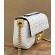 Replica Borsa midi Fendi Baguette con catena in nappa bianca Replica Borsa midi Fendi Baguette con catena in nappa bianca
