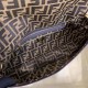 Replica Borsa grande Fendi Baguette in tessuto FF con finiture nere Replica Borsa grande Fendi Baguette in tessuto FF con finiture nere