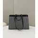Replica Shopper Fendi X-Tote in lana pied de poule con ricamo FF 8BH374 Grigia Replica Shopper Fendi X-Tote in lana pied de poule con ricamo FF 8BH374 Grigia