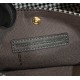 Replica Shopper Fendi X-Tote in lana pied de poule con ricamo FF 8BH374 Grigia Replica Shopper Fendi X-Tote in lana pied de poule con ricamo FF 8BH374 Grigia